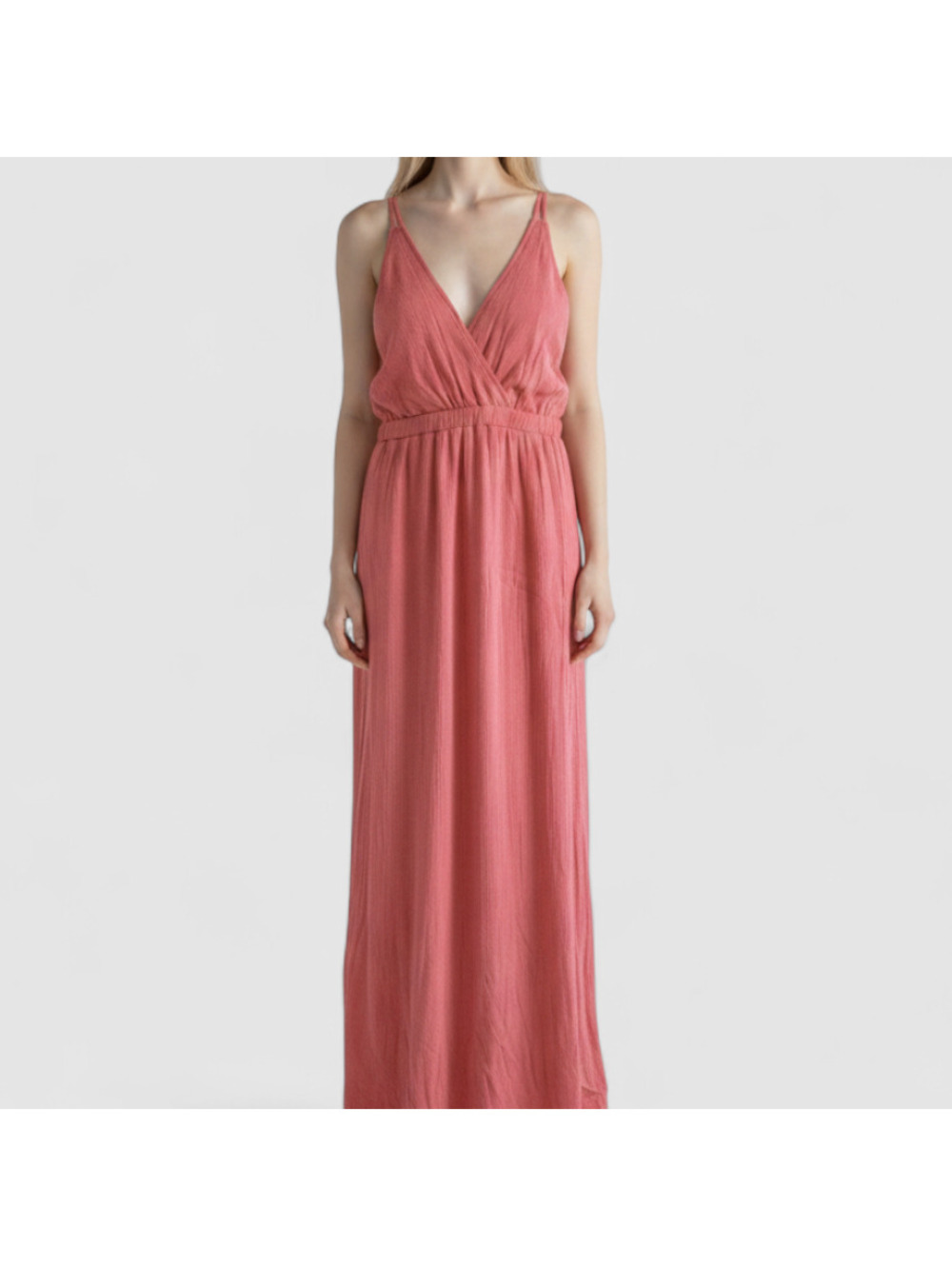 Lulus Rusty Rose Maxi Dress Pink Backless Womens Medium - Picture 2 of 15